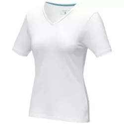 Camiseta Elevate Cuello Pico "Kawartha" Mujer Blanco