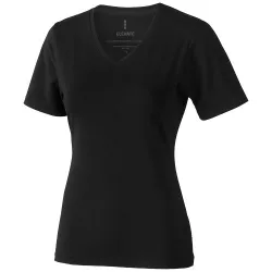 Camiseta Elevate Cuello Pico "Kawartha" Mujer Negro